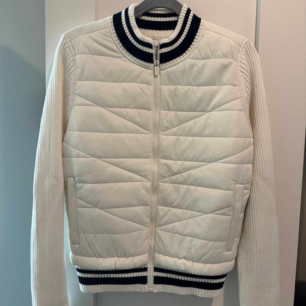 Liverpool Los Angeles Women’s White & Cream Zip-Up Jacket